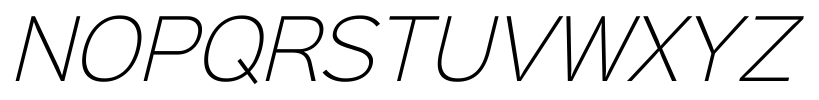 Sinkin Sans 200 X Light Italic