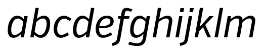 Verb Condensed Regular Italic abcdefghijklm