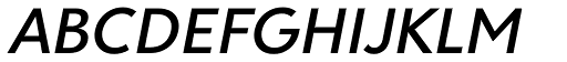 Clarika Geometric Medium Italic