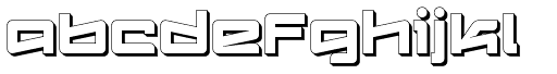 Logofontik Extruded 4F abcdefghijklm