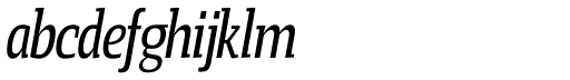 Loka Condensed Italic abcdefghijklm
