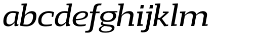 Loka Extended Italic abcdefghijklm