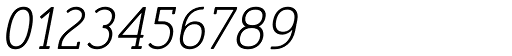 Merlo Round Serif Regular Italic 0123456789