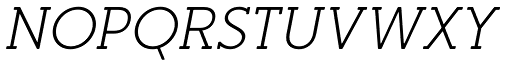Merlo Round Serif Regular Italic NOPQRSTUVWXYZ