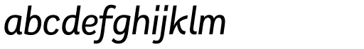 Remora Sans W1 Medium Italic abcdefghijklm