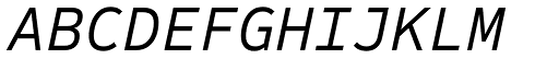 Sometype Mono Regular Italic