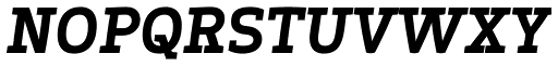 Springsteel Serif Heavy Italic NOPQRSTUVWXYZ