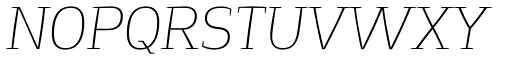 Springsteel Serif Thin Italic NOPQRSTUVWXYZ