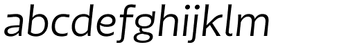 Tikal Sans Medium Italic abcdefghijklm